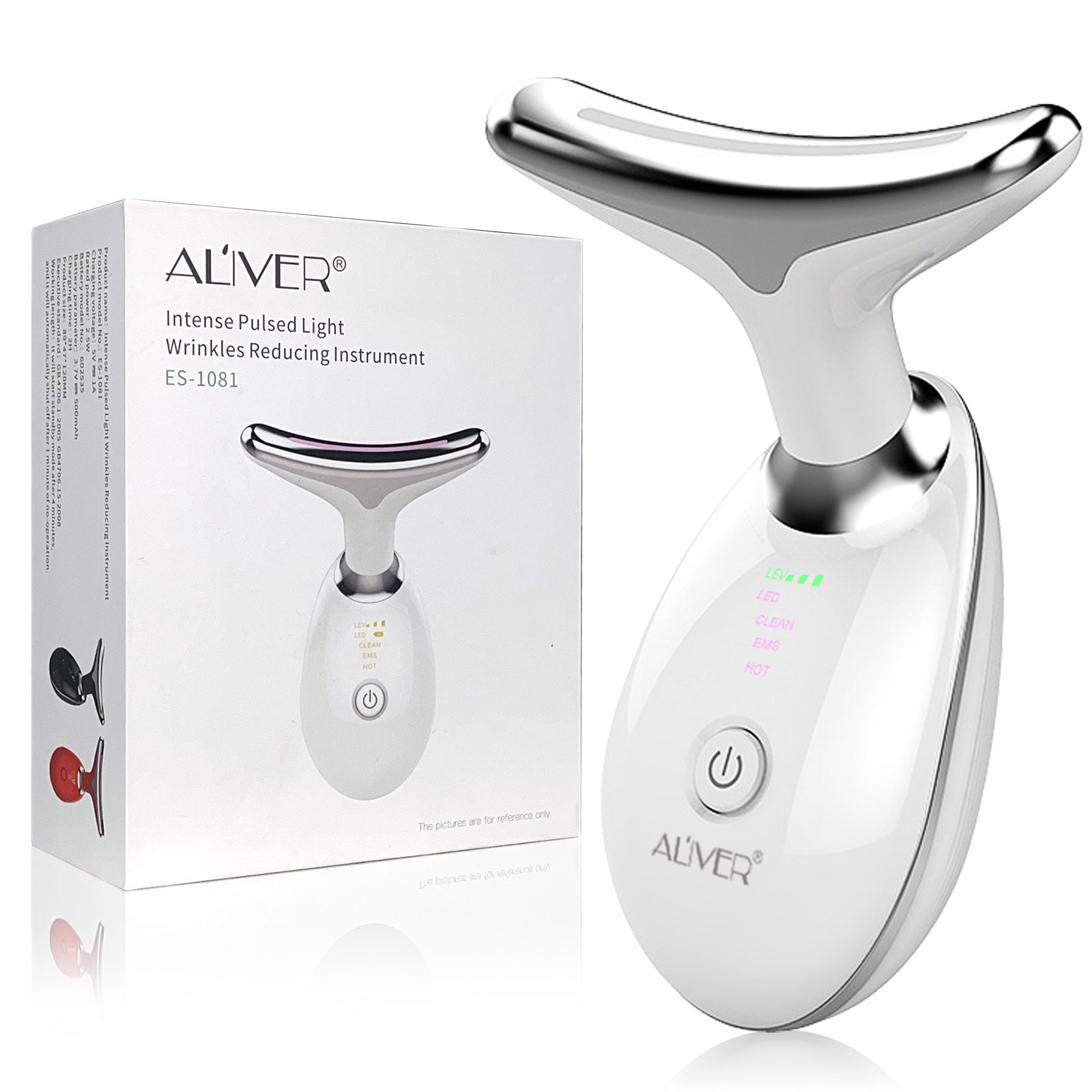 Aliver Neck Face Beauty Device, Skin Care Facial Massager, 3 in 1 Portable Face Massager for Skin Care, Face Sculpting Tool,Mother&