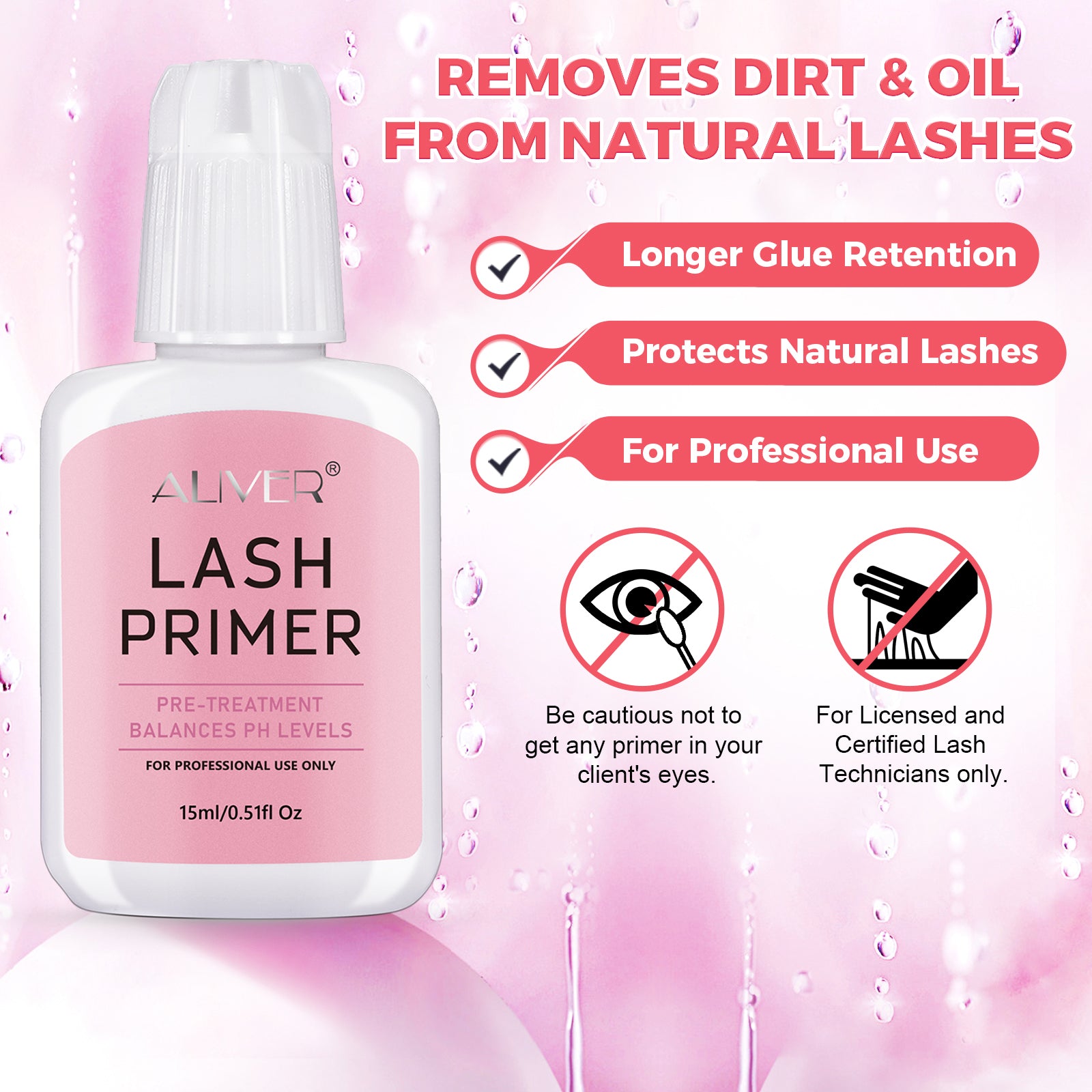 Aliver Professional Eyelash Extension Primer Glue