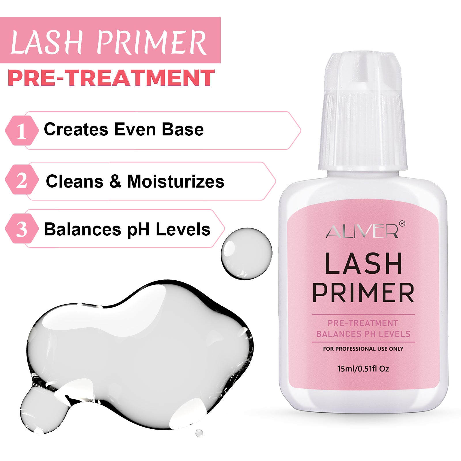 Aliver Professional Eyelash Extension Primer Glue