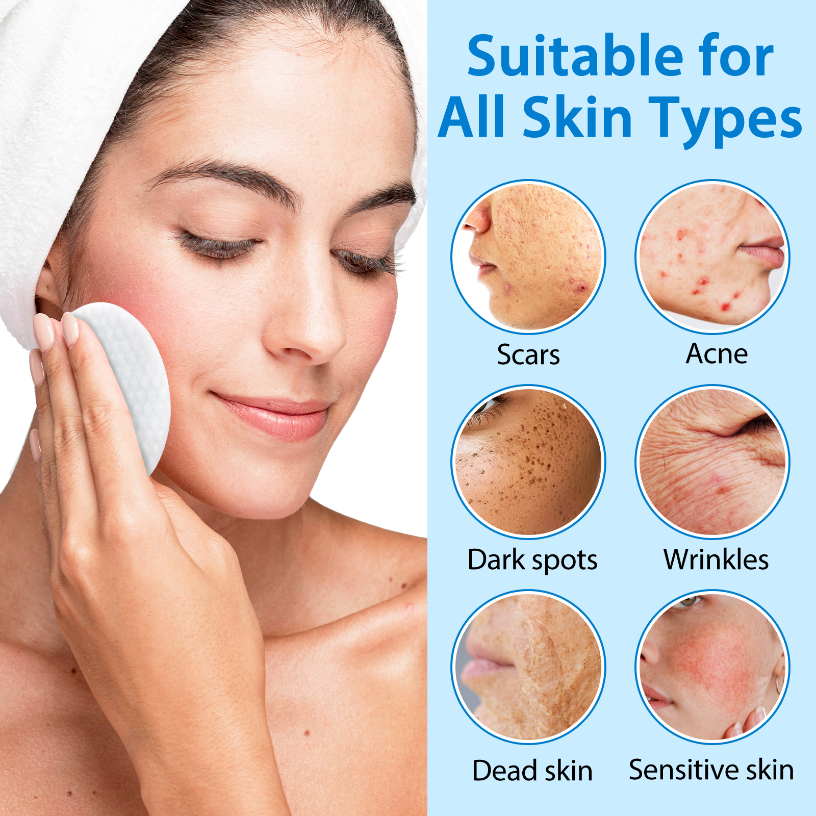 Aliver GLYCOLIC ACID PADSWITH VITAMINS B3,B5 & C, E 40p