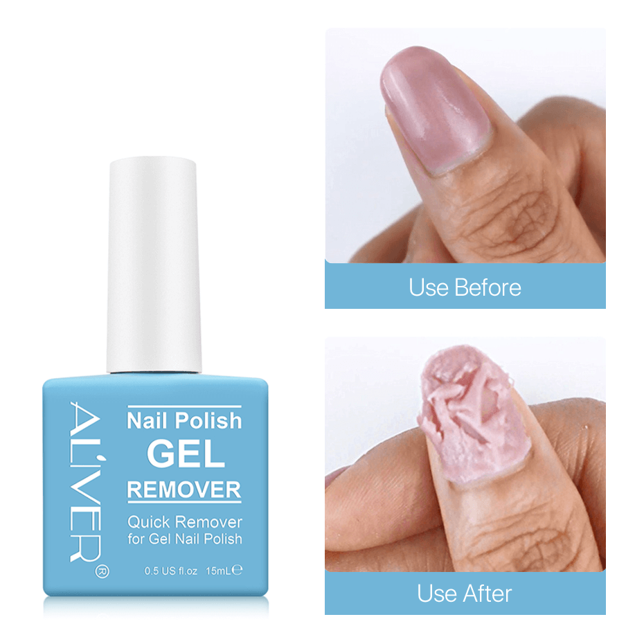 ALIVER blue square nail polish remover
