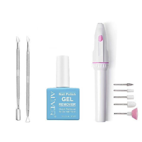ALIVER blue square nail polish remover