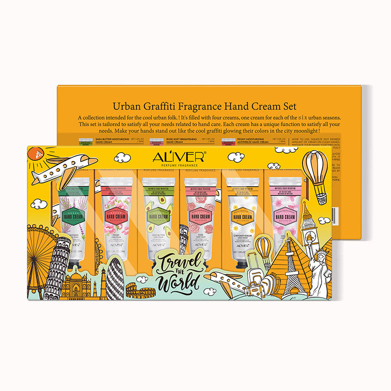 Aliver 6 Pcs Shea Butter Extra Hand Cream Gift Set