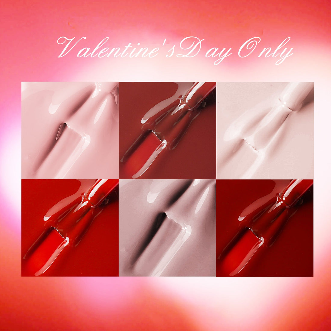 Aliver gel nail polish set, Love Express with top and base coat - 6 Colors