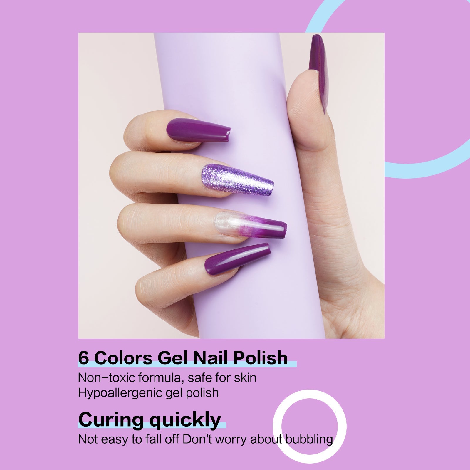 Aliver gel nail polish set, Queen&