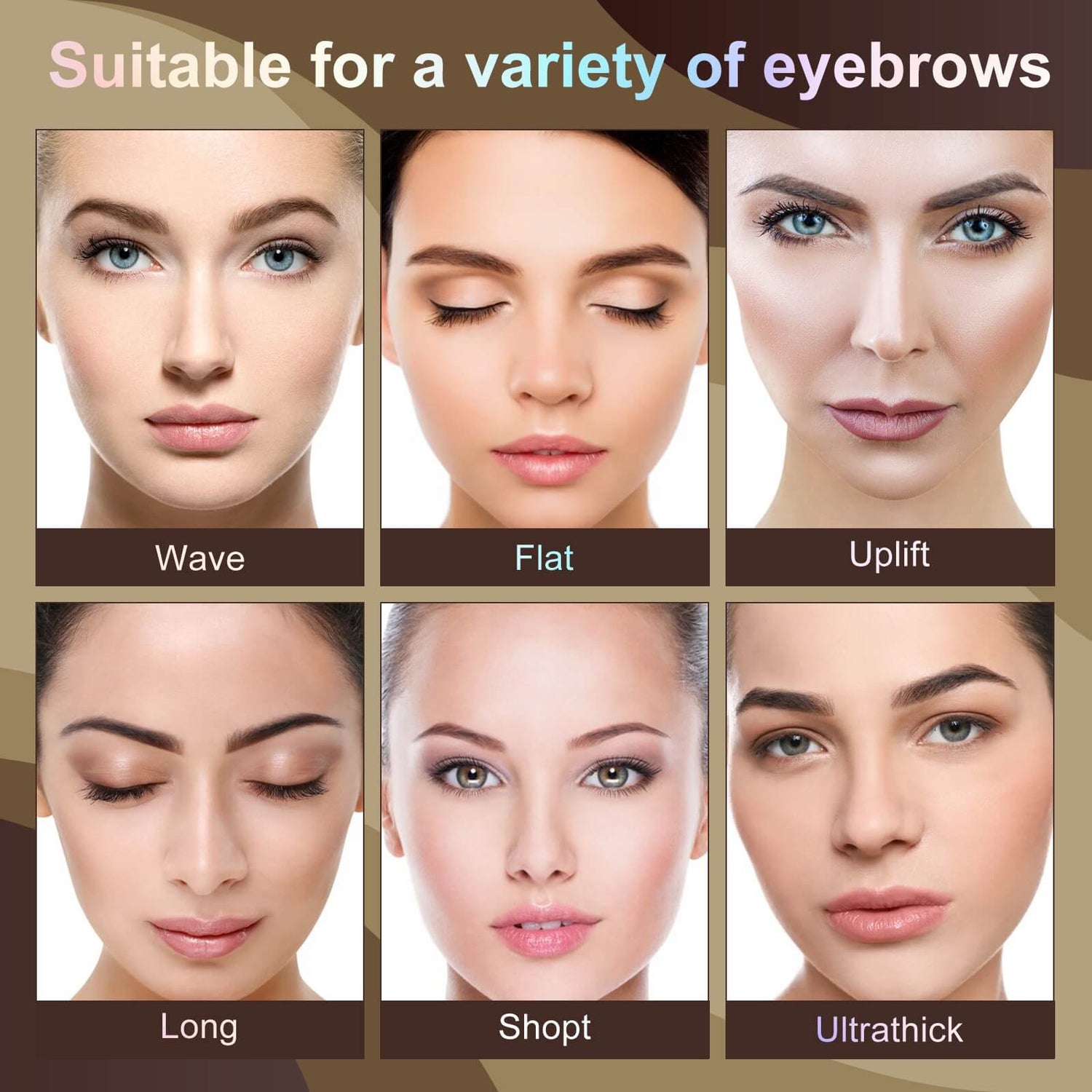 Aliver One Step Eyebrow Stamp Shaping Kit