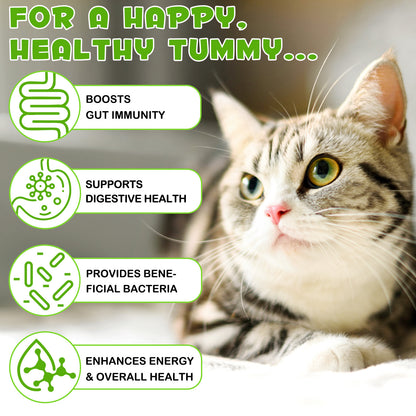 BUCAOAGU 3 IN 1 PROBIOTIC FOR CATS