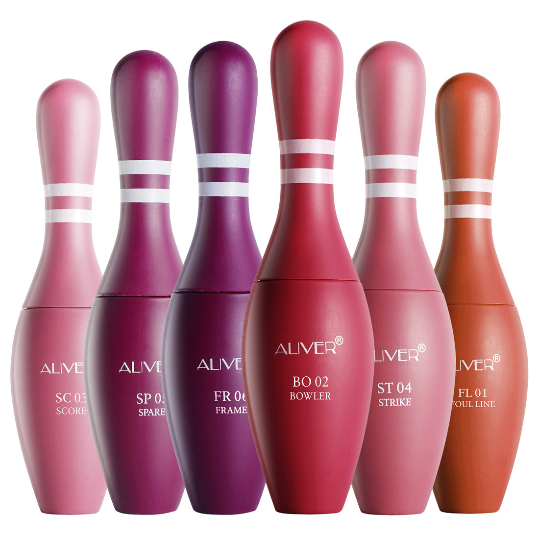 Aliver Waterproof Matte Bowing Lip stains set (6 Shades)