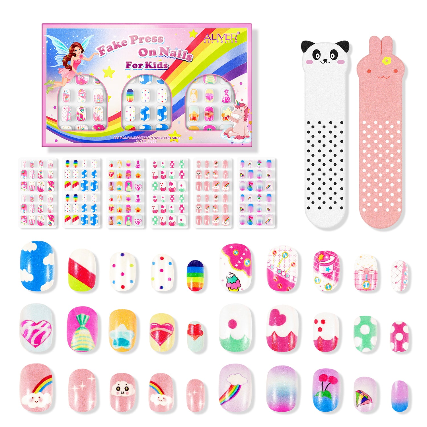 Aliver Press on Nails Grils