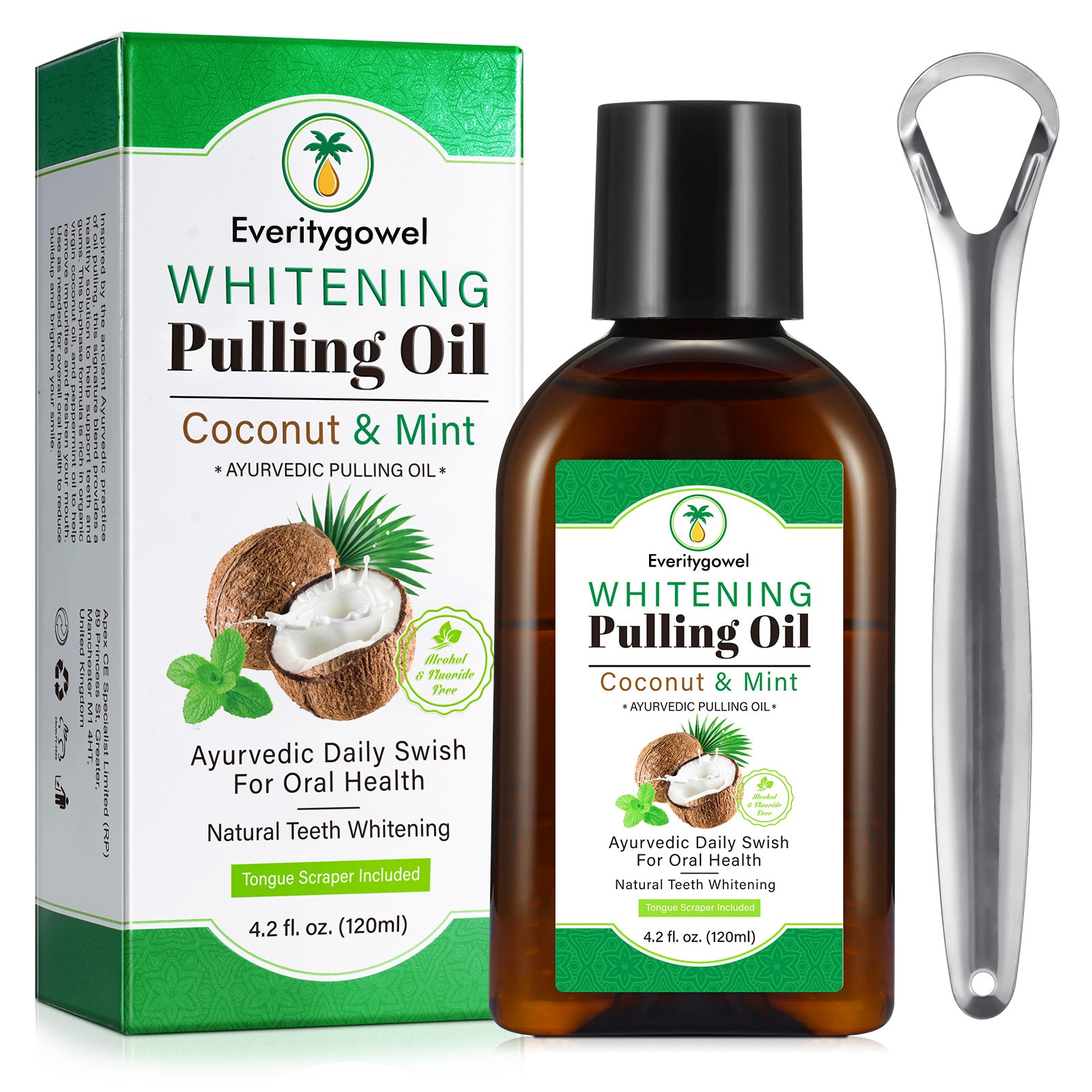 Everitygowel WHITENING PULLING OIL COCONUT AND MINT