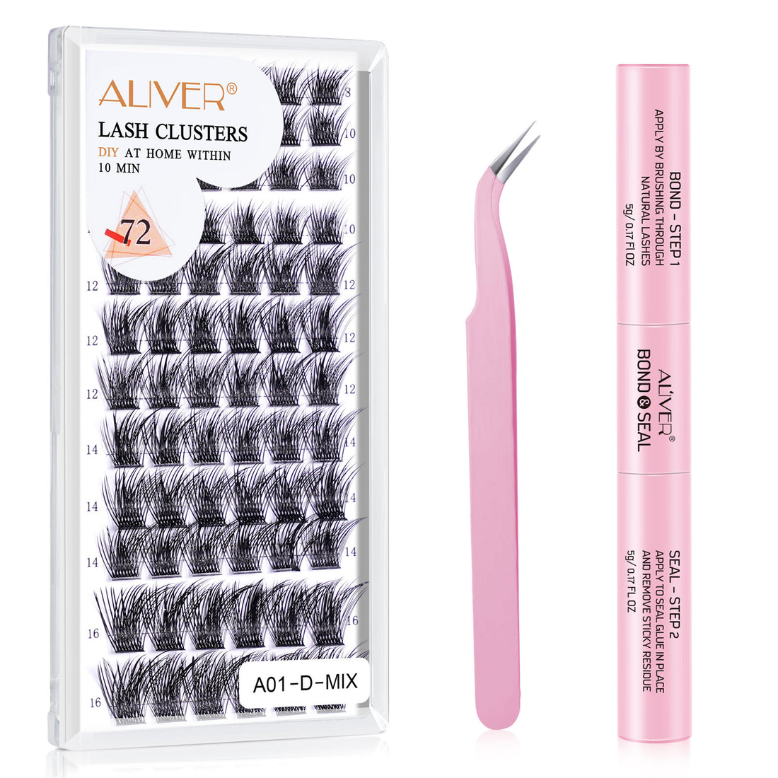 Aliver Lash Clusters Lashes Extensions
