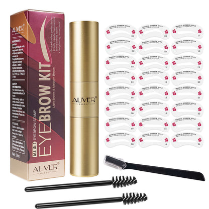 Aliver One Step Eyebrow Stamp Shaping Kit