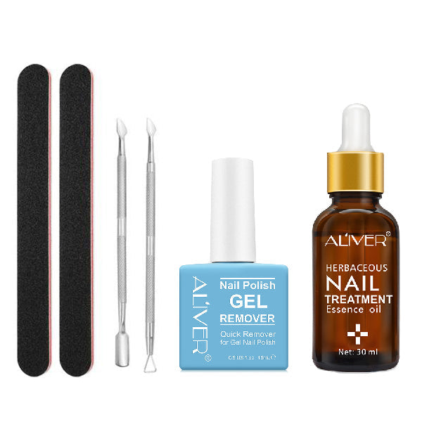 ALIVER blue square nail polish remover