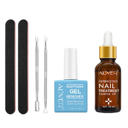 ALIVER blue square nail polish remover