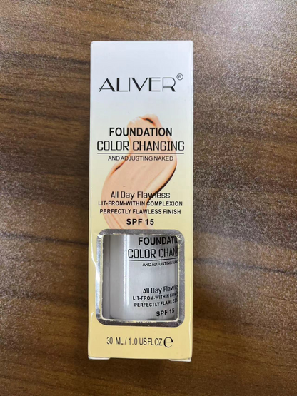Aliver Flawless Colour Changing Foundation Concealer Cover Cream Sets