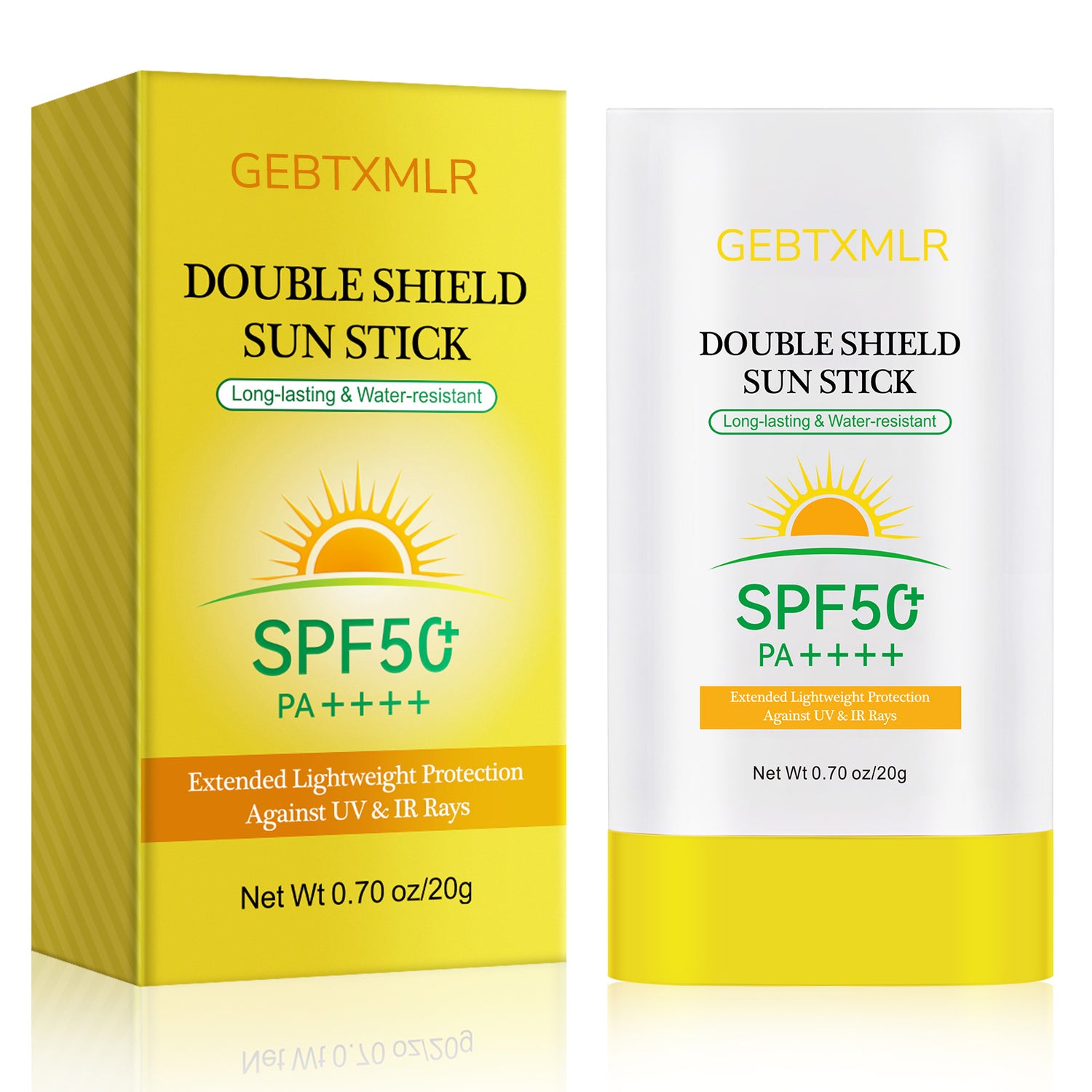 GEBTXMLR DOUBLE SHIELD SUN STICK Long-lasting &amp; Water-resistant